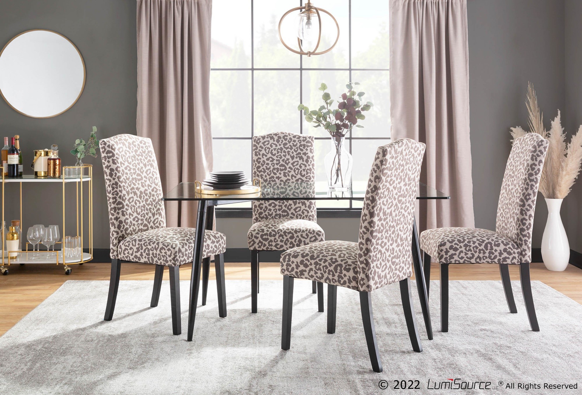 Leopard Dining Chair - Set Of 2